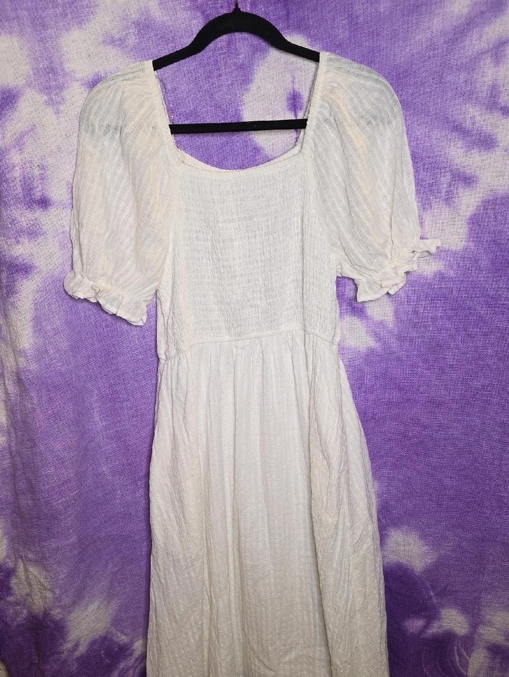 Hayden Lined Maxi Dress White Small Pockets